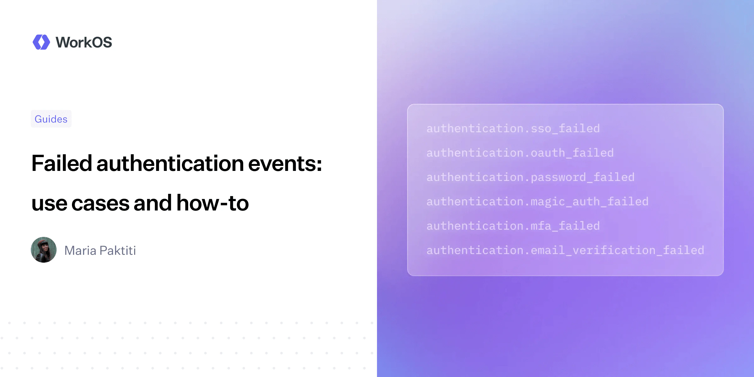 Failed authentication events: use cases and how-to — WorkOS
