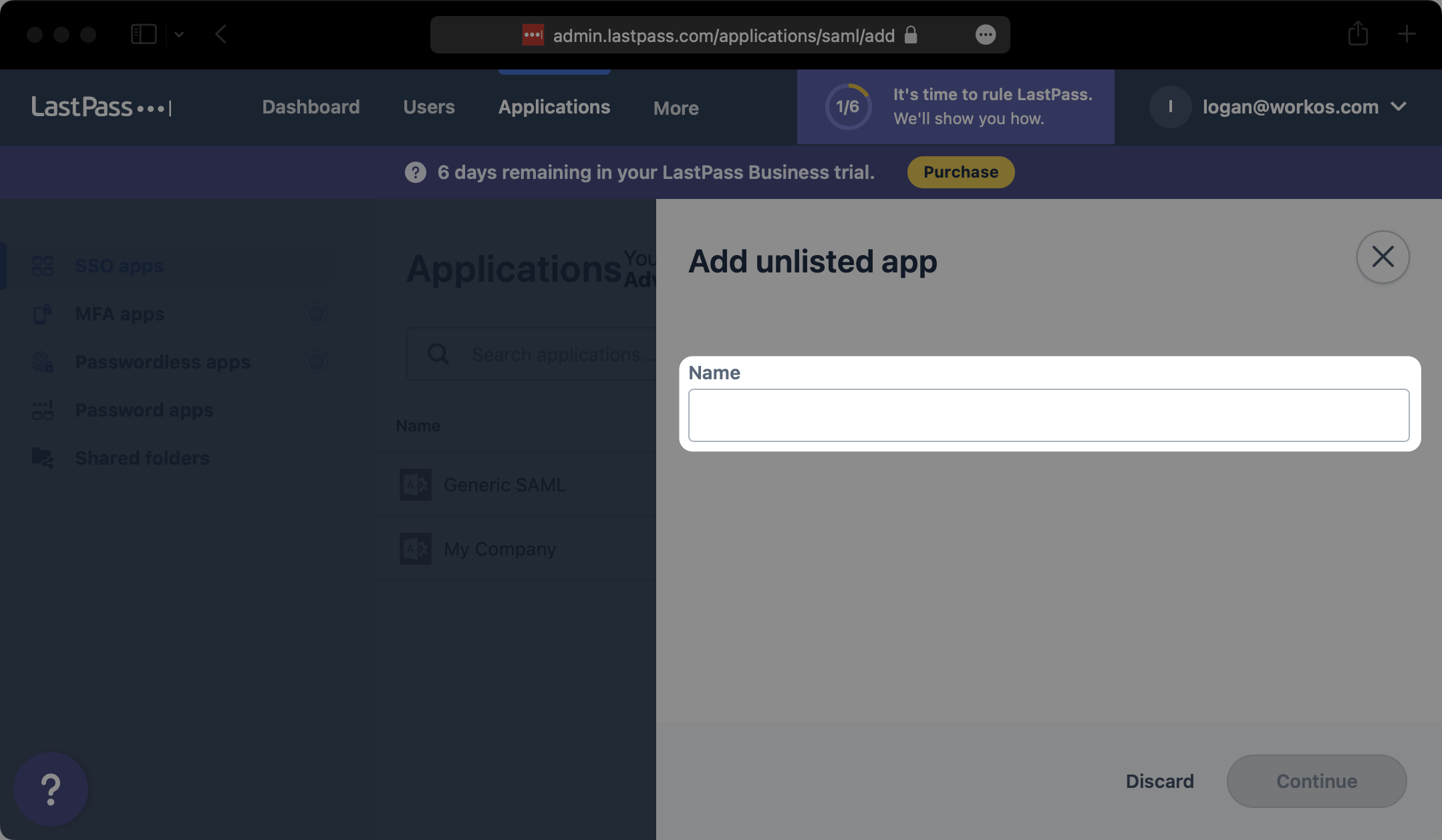 Add Name to App in LastPass