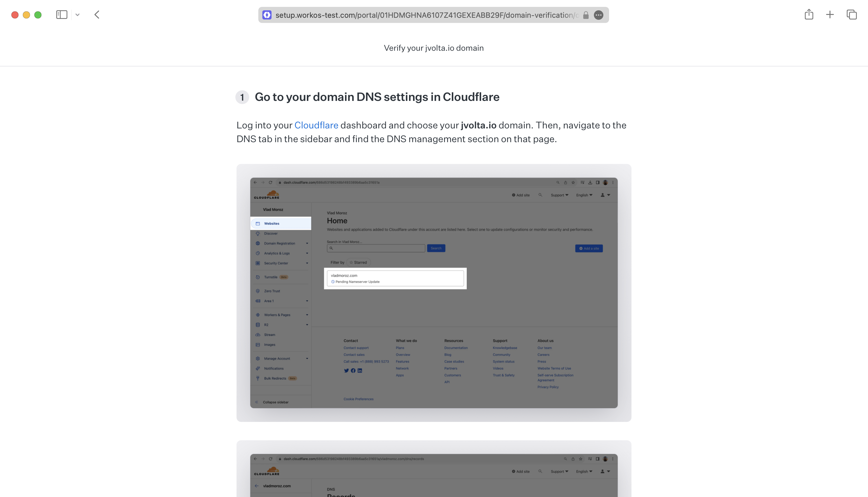 Domain Verification Example Domain Verification – WorkOS Docs