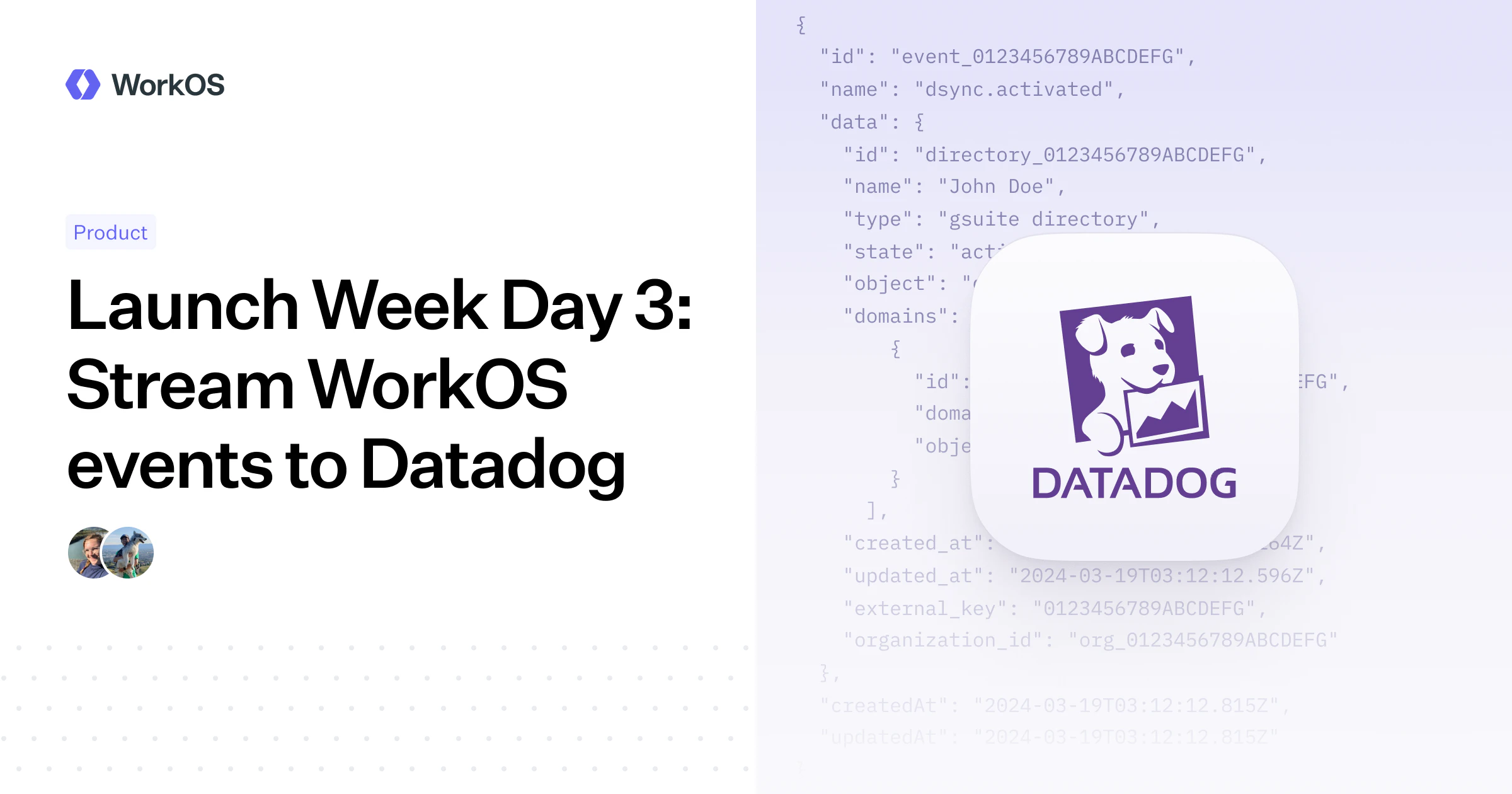 Launch Week Day 3: Stream WorkOS events to Datadog — WorkOS
